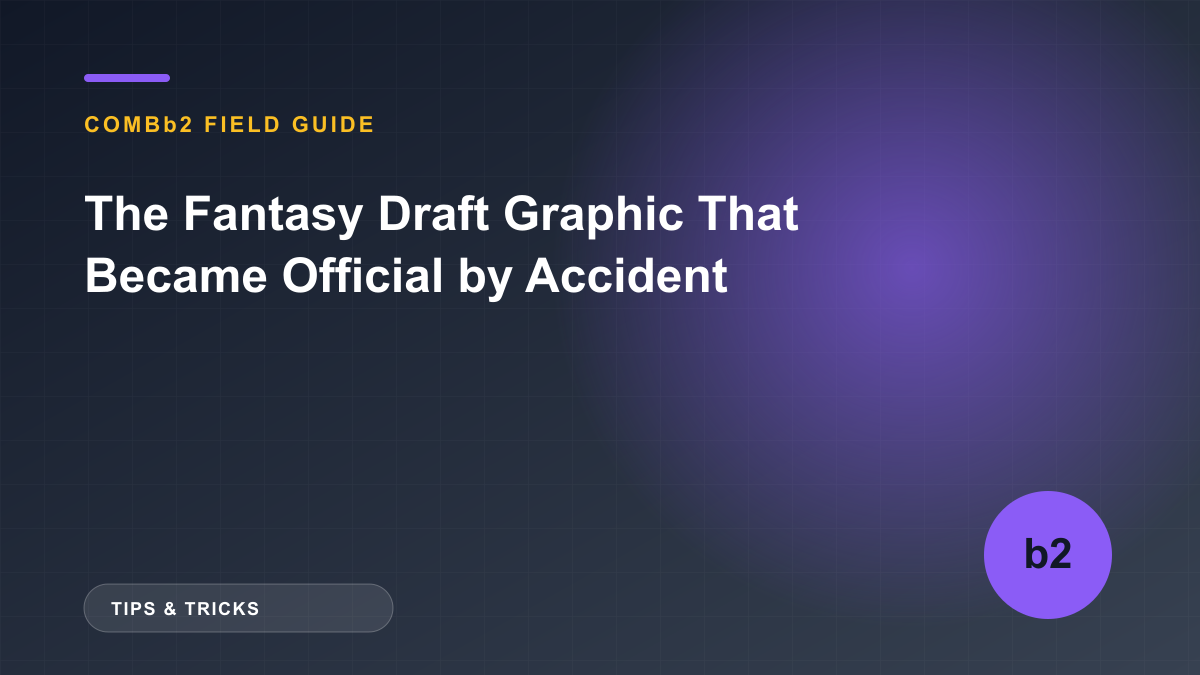 The Fantasy Draft Graphic That Became Official by Accident The Fantasy Draft Graphic That Became Official by Accident