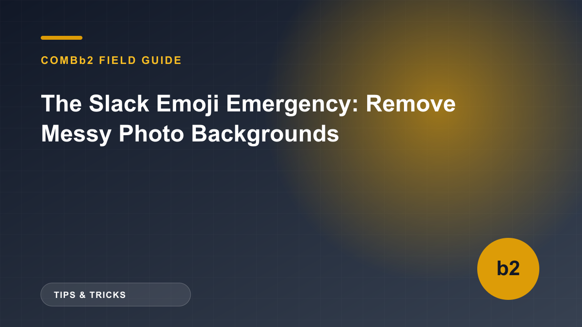 The Slack Emoji Emergency: Remove Messy Photo Backgrounds The Slack Emoji Emergency: Remove Messy Photo Backgrounds