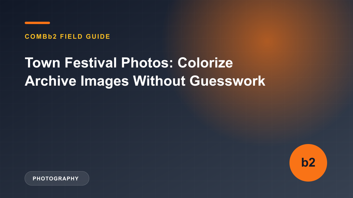 Town Festival Photos: Colorize Archive Images Without Guesswork Town Festival Photos: Colorize Archive Images Without Guesswork